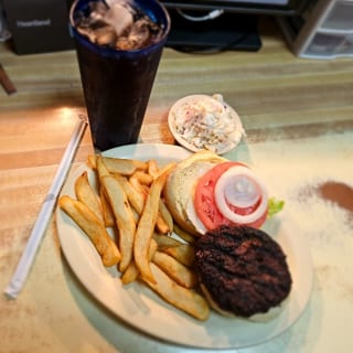 All in One 1/2 lb Burger Combo Special