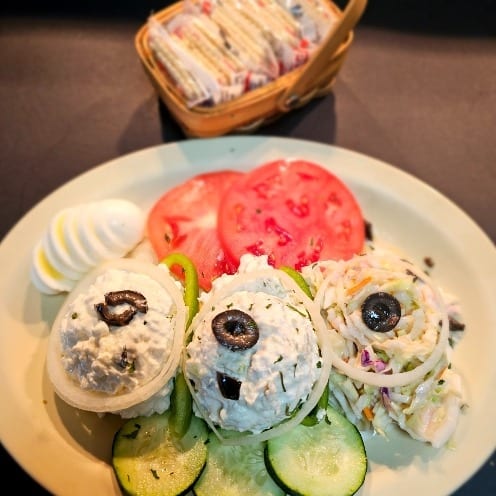 Chicken salad plate.