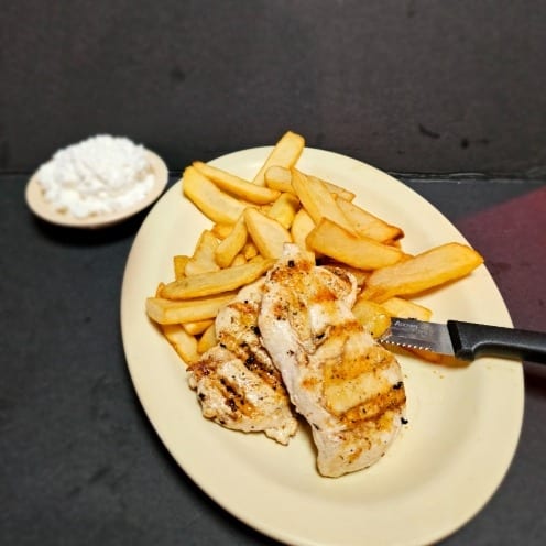 Grilled chicken din.