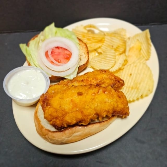 Cod Fillet Sandwich.
